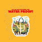 St Louis Sticker - Missouri Sticker, City Pride Decal, Travel Souvenir, Home Decor, Gift for St Louis Lovers & Locals