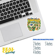 Chicago Sticker - Millennium Park Sticker - The Bean Decal - Cute Chicago Souvenir for Travelers & Locals
