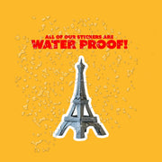 Origami Eiffel Tower Sticker - Cute Eiffel Tower Sticker - Origami Eiffel Tower Decal