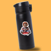 Chucky Sticker - It's a Chucky Kind Of Day, Weatherproof Vinyl Decal for Laptops, Halloween Gifts for Horror Fans