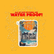 Honolulu Sticker - Vintage Hawaii Travel Decal, Retro Island Art, Aloha Decor, Surfing Adventure, Tropical Gifts & Souvenirs