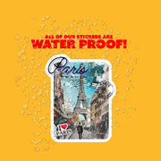 Paris Sticker - Vintage Paris Decal with Eiffel Tower Design | Perfect for Laptop, Scrapbooking & Wall Art