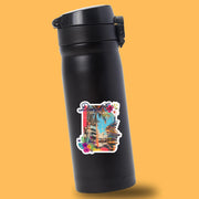 Key West Sticker, Duval Street Decor, Tropical Travel Souvenir, Beach Bum Gift, Vintage Style Vinyl Art, Coastal Wall Decor