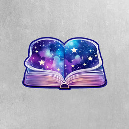 Book Sticker - Cosmic Theme Book Sticker - Reader Sticker