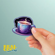 Coffee Sticker - Cosmic Theme Coffee Sticker - Cosmic Coffee Sticker