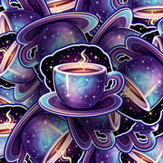 Coffee Sticker - Cosmic Theme Coffee Sticker - Cosmic Coffee Sticker