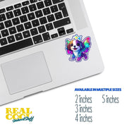 Puppy Dog Sticker - Cosmic Theme Dog Sticker - Cosmic Puppy Sticker