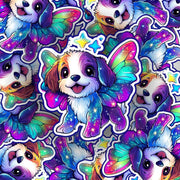 Puppy Dog Sticker - Cosmic Theme Dog Sticker - Cosmic Puppy Sticker