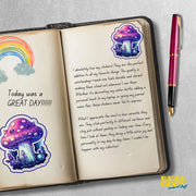Mushroom Sticker - Cosmic Theme Mushroom Sticker - Cosmic Mushroom Sticker