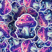 Mushroom Sticker - Cosmic Theme Mushroom Sticker - Cosmic Mushroom Sticker
