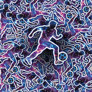 Soccer Sticker - Cosmic Theme Soccer Sticker - Cosmic Soccer Player Sticker