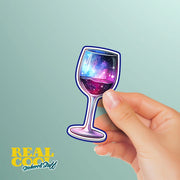 Wine Sticker - Cosmic Theme Wine Sticker - Cosmic Wine Sticker