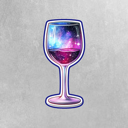 Wine Sticker - Cosmic Theme Wine Sticker - Cosmic Wine Sticker