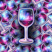 Wine Sticker - Cosmic Theme Wine Sticker - Cosmic Wine Sticker