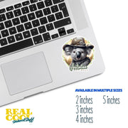 Australian Outback Sticker - Cute Koala Bear Vinyl Decal for Laptops, Water Bottles & More - Perfect Gift for Animal Lovers