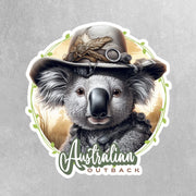 Australian Outback Sticker - Cute Koala Bear Vinyl Decal for Laptops, Water Bottles & More - Perfect Gift for Animal Lovers