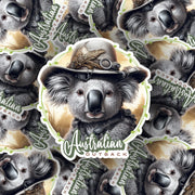 Australian Outback Sticker - Cute Koala Bear Vinyl Decal for Laptops, Water Bottles & More - Perfect Gift for Animal Lovers