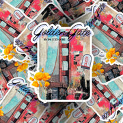 Golden Gate Bridge Sticker | San Francisco & California Souvenir | San Francisco Sticker