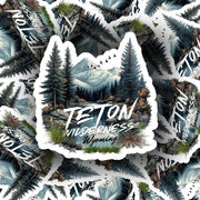 Teton Wilderness Sticker - Wyoming Sticker - Wyoming Decal