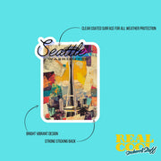 Seattle Sticker - Vintage Seattle Sticker - Space Needle Sticker