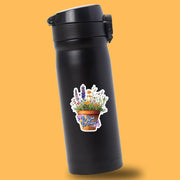 No Rain No Flowers Sticker - Flower Sticker - Floral Decal - Positive Thinking Sticker