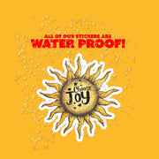 Choose Joy Sticker - Inspiring Mental Health Sun Sticker - Positive Vibes Decoration for Journals & Laptops