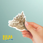 Sandcastle Sticker - Cute Sandcastle Gift for Beach Lovers & Summer Fun, Waterproof Vinyl Decal for Laptops, Water Bottles More