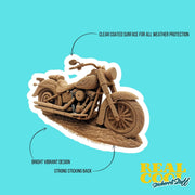 Sand Cycle Sticker - Cute Sand Motorcycle Sticker for Laptop, Car, or Helmet | Gift for Bike Lovers & Adventurers