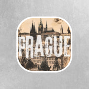 Prague Sticker | Vintage Travel Decal, Czech Republic Souvenir, Cityscape Art | Perfect Gift for Travelers & Locals