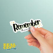 Remember Your Why Sticker | Motivational Vinyl Decal for Inspiration & Positivity