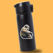 Gorilla Sticker - Double Exposure Sticker - Gorilla Jungle Sticker