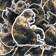 Gorilla Sticker - Double Exposure Sticker - Gorilla Jungle Sticker