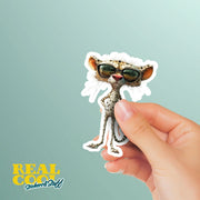 Cool Cheetah Sticker - Funny Sunglasses Cheetah Decal for Laptop, Cute Wild Animal Sticker, Perfect Gift for Animal Lovers