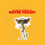 Cool Cheetah Sticker - Funny Sunglasses Cheetah Decal for Laptop, Cute Wild Animal Sticker, Perfect Gift for Animal Lovers