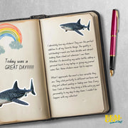 Whale Shark Sticker | Marine Life Vinyl Decal | Ocean Art for Water Lovers & Nature Enthusiasts | Cute Fish Decor