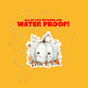 White Pumpkin Sticker | Watercolor White Pumpkin Decal for Fall Decor, Scrapbooking & Journals, Cute Autumn Decoration