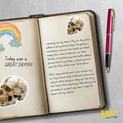 Skull Sticker | Cool Decal for Laptop, Car, & Phone | Durable Waterproof Design | Unique Halloween Gothic Decor