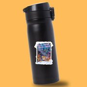 New York Sticker, New York Winter Decal, Winter Wonderland Decor, NYC Art, Travel Souvenir, Holiday Gift, Waterproof Vinyl