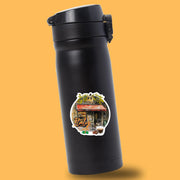 Italy Cafe Sticker, Vintage Cafe Aesthetic, Coffee Lovers Decor, Planner Accessories, Italian Coffee Shop Art