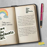 I Came I Saw I Had Anxiety I Left Sticker | Funny Inspirational Vinyl Decal for Laptop, Water Bottle & Journal