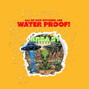 Area 51 Sticker - Alien, UFO, Extraterrestrial Decal for Car, Laptop, Water Bottle & More - Fun Sci-Fi Gift