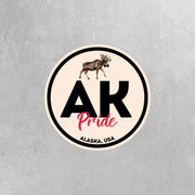 Alaska Pride Sticker - Alaska State Abbreviation Decal for Car, Laptop & Water Bottle | Perfect Alaskan Gift Souvenir