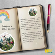 Zurich Sticker - Switzerland Skyline Decal, Travel Souvenir, Water-Resistant Laptop, Phone & Car Decoration