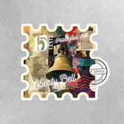 Liberty Bell Sticker - Vintage Philadelphia Souvenir, Retro Travel Art, Pennsylvania Pride, Perfect for Laptops & Water Bottles