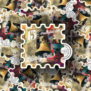 Liberty Bell Sticker - Vintage Philadelphia Souvenir, Retro Travel Art, Pennsylvania Pride, Perfect for Laptops & Water Bottles