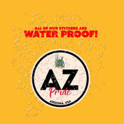 Arizona Pride Sticker - Arizona State Abbreviation Decal for Car, Laptop & Water Bottle | Perfect Arizona Gift Souvenir