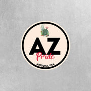 Arizona Pride Sticker - Arizona State Abbreviation Decal for Car, Laptop & Water Bottle | Perfect Arizona Gift Souvenir