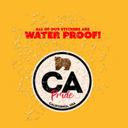 California Pride Sticker - California State Abbreviation Decal for Car, Laptop & Water Bottle | Perfect California Gift Souvenir