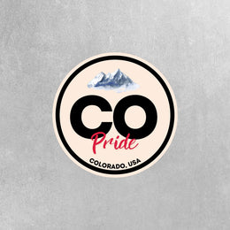 Colorado Pride Sticker - Colorado State Abbreviation Decal for Car, Laptop & Water Bottle | Perfect Colorado Gift Souvenir