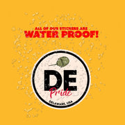 Delaware Pride Sticker - Delaware State Abbreviation Decal for Car, Laptop & Water Bottle | Perfect Delaware Gift Souvenir